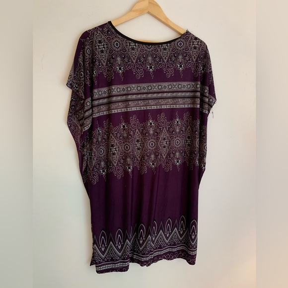 Purple Patterned Top by Free Culture - Picture 8 of 8
